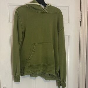 We the free Olive Green women Hooded Pullover Sweater